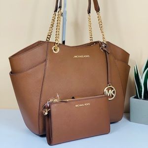 Michael Kors Set Chain Shoulder Bag and Wallet Set